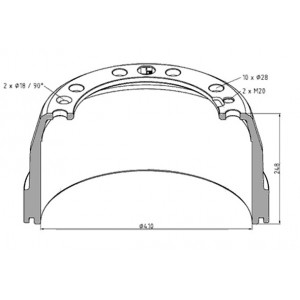 JARRURUMPU VOLVO 410X150 TELI 3171743