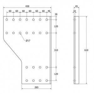 SIVULEVYPARI DL K610XL27 B190 (2KPL)