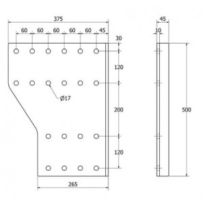 SIVULEVYPARI DM K500XL26 B190 (2KPL)