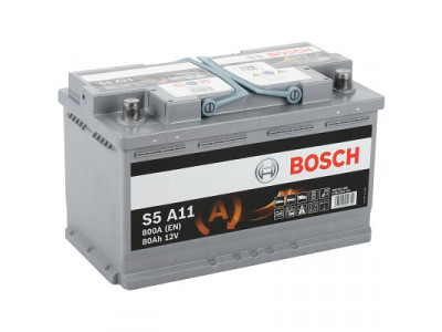 AKKU BOSCH 80AH S5A AGM -+ 315X175X190