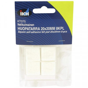 HUOPATARRA 20X20MM NELIÖ 8KPL  Y