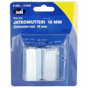 JATKOMUTTERI M16 2KPL DIN6334