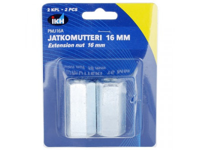 JATKOMUTTERI M16 2KPL DIN6334