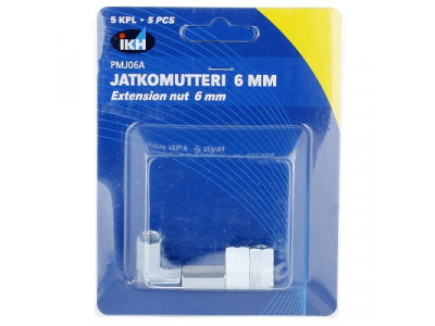 JATKOMUTTERI M6 5KPL DIN6334