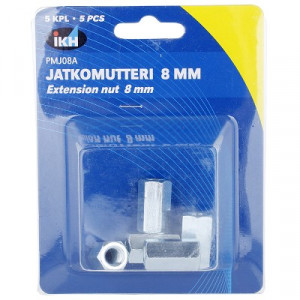 JATKOMUTTERI M8 5KPL DIN6334