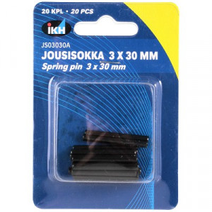 JOUSISOKKA 3X30MM 20KPL DIN1481