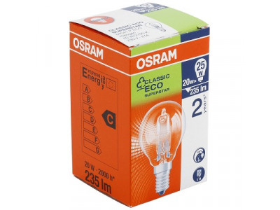 OSRAM MAINOSLAMPPU ECO 20W 230V E14