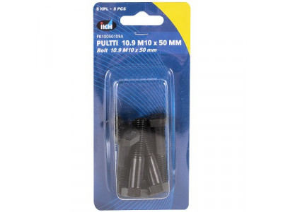 PULTTI M10X50 10.9 5KPL DIN931