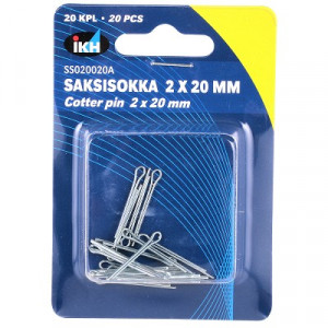 SAKSISOKKA 2X20MM 20KPL