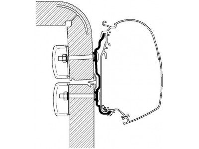 Kiinnityssarja Hymer 2016-, 4.5m
