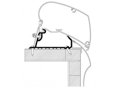 Kiinnityssarja Hobby 2015 roof adapter