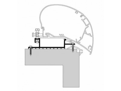 Kiinnityssarja Roof top adapter (4 kpl)