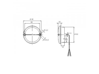 JOKON LED BRS 725 12V TAKA/JAR, 10.0036.000